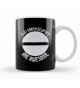 Flat Earth Eclipses Are Awesome Kupa Bardak Porselen