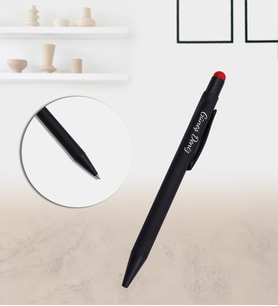 Kişiye Özel Kırmızı Renk Detaylı Touch Pen