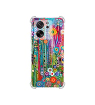 PrintiFy Xiaomi Mi13t Pro ile Uyumlu Düşlerin Dansı Serisi Folklorik Bahçe Tasarımlı Uv Baskılı Köşe Korumalı Antişok Kılıf