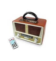 Knstar M-112BT Nostaljik Ahşap Retro Radyo Bluetooth Fm-Sd-Aux-Usb