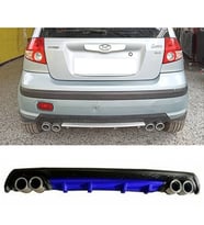 Hyundai Getz Mavi Difüzör Çiftli Yuvarlak Egzoz Görünümlü D Tip Difizör