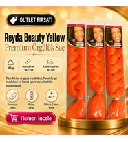 3 Paket - Afrika Örgüsü Ve Rasta İçin Sentetik Saç YELLOW