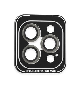 iPhone 15 Pro Max PVD Metal Kamera Lens - Gri