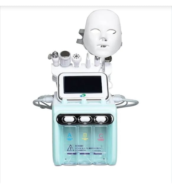 H2O2 ハイドラフェイシャル & LEDドーム セット HYDRAFACİAL H2 O2 MULTI POLAR 7 RENK LED MASKELİ