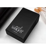 BK Gift Kişiye Özel İsimli Tarihli Siyah Metal Sigara Tabakası-4, Arkadaşa Hediye, Babaya Hediye, Metal Sigara Kutusu