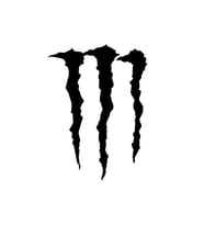Monster Pençe Oto Sticker Far Ve Cam Sticker Siyah 10*8,5 Cm