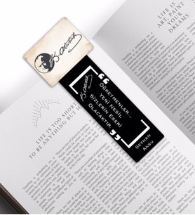 BK Gift Kişiye Özel İsimli Atatürk Temalı Ahşap Kitap Ayracı-20