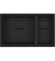 FRANKE  KNG 120 Matt Black Tezgah Altı Granit Eviye