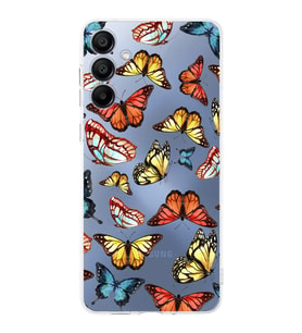 PrintiFy Samsung Galaxy A15 ile Uyumlu Water Color 2  Kamera Korumalı Şeffaf  Kılıf