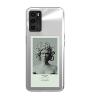 Oppo A16 / A55 Uyumlu Medusa Tasarımlı Şeffaf Telefon Kılıfı
