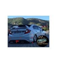 HONDA CİVİC FB7 ARKA TAMPON EKİ FİBERGLASS BOYASIZ