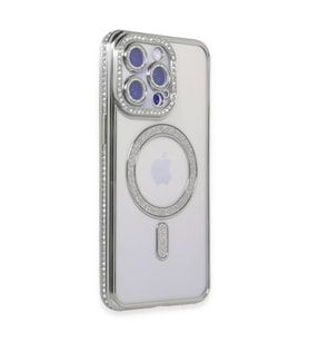 İphone 15 Joke Simli Magneticsafe - Gümüş