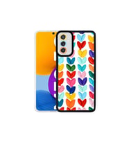 Samsung Galaxy M52 Uyumlu Kılıf Zore M-Fit Desenli Kapak (Kırmızı)