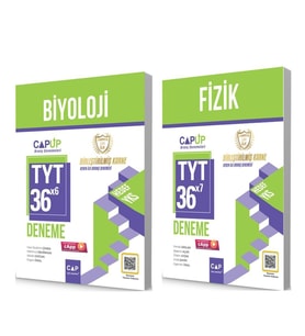 Çap TYT Fizik ve Biyoloji Deneme Seti 2 Kitap