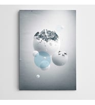 Dağ Modern Sanat Kanvas Tablo