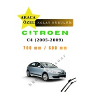 Citroen C4 (2005-2009) Araca Özel Silecek Ön İki