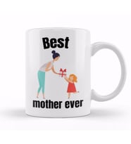Mothers Day 2021 Best CAT Mother Ever Kupa Bardak Porselen