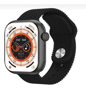 Serreha Hk9 Pro Amoled Ekran 45MM  Çift Kordon Akıllı Saat SİYAH KASA