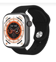 Serreha Hk9 Pro Amoled Ekran 45MM  Çift Kordon Akıllı Saat SİYAH KASA