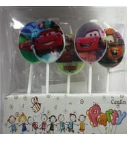 5 PCS CARS BIRTHDAY CANDLE ARABALAR PASTA MUMU 5 ADET CARS DOĞUM GÜNÜ MUMU ARABALI PASTA MUMU