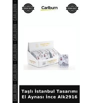 Özel Üretim Hediyelik Şık Aksesuar Taşlı İstanbul Tasarımı El Aynası İnce Alk2916