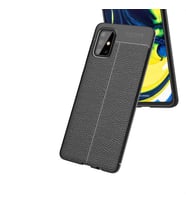 Samsung Galaxy M31S Kılıf Esnek Pu-Deri Leather-Pu Serisi Protected Case (Siyah)