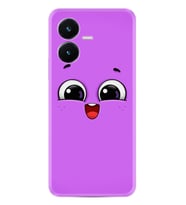 Vivo Y22S Kılıf Silikon Desen Özel Seri Purple Sweety 1717