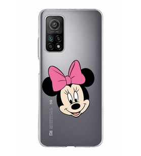 Xiaomi Mi 10 T Uyumlu Kapak Minnie Mouse Tasarımlı Şeffaf Silikon Kılıf
