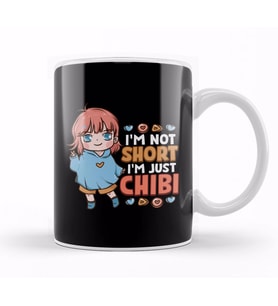 I m Not Short I m Just Chibi Little Anime Girl Kupa Bardak Porselen