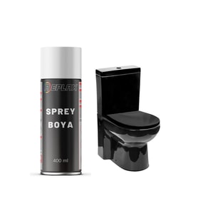 Siyah Klozet Sprey Boyası Suya Dayanıklı 400 Ml.