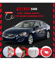 Volvo S40 Oto Araç Kapı Koruma Fitili 5metre Parlak Kırmızı Renk