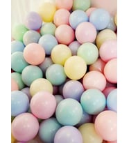 Soft Renkler Mini Balonlar 60 lı paket