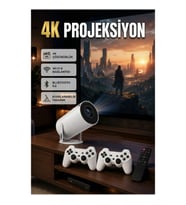 Akıllı 4K Projeksiyon – Wi-Fi 6, Bluetooth 5.0 ve Ayarlanabilir Tasarım