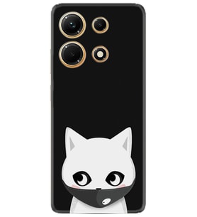Infınıx Note 30 Kılıf Silikon Desen Özel Seri Pandemi Cat 1729
