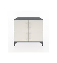 Hyperion Şifonyer Tek Raflı 4 Kapaklı 88x44x80 Antrasit-Aytaşı