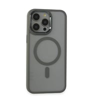 Apple İphone 15 Pro Max Kılıf Room Magneticsafe Silikon - Gri