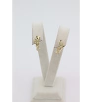 STİL İNCİSİ/XUPING JEWELRY MİNİMAL ZİRKON TAŞLI KÜPE (Altın Rengi)