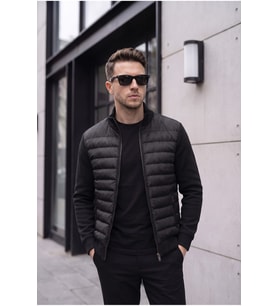 Slim Fit Triko Detaylı Nova Şişme Mont