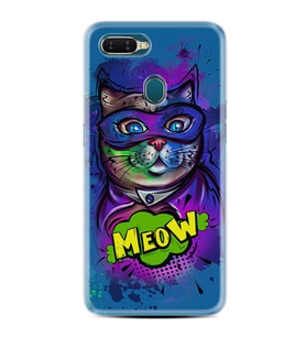 Oppo A5S A15 A16 A54 A55 A73 A74 Kılıf Desemli Silikon Super Meow 1715
