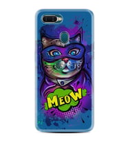 Oppo A5S A15 A16 A54 A55 A73 A74 Kılıf Desemli Silikon Super Meow 1715