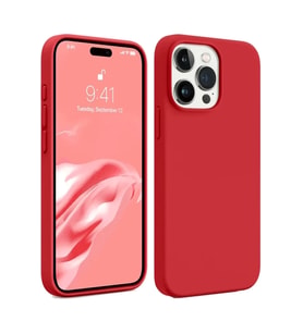 iPhone 15 Pro Max Kılıf First Silikon - Kırmızı