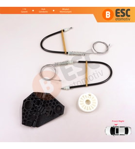 Ford Mondeo MK1 MK2 1992-2001 4/5 Kapı 93BBF23200B İçin Ön Sağ Kapı Cam Kriko Tamir Seti