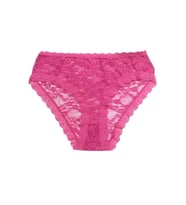 pilelistore Berrak Kadın Pembe Renk Dantelli Bato Külot 11197 (Fuşya)