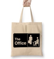 The Office Dunder Mifflin Logo Galactic Edition Bez Çanta Uzun Saplı