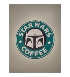 Star Wars Kahve Tasarımlı Bardak Altlıkları
