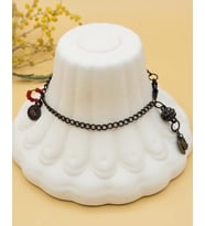 Vintage Kahverengi Zincirli Charm Bileklik