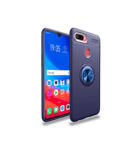 Oppo A7X Uyumlu Kılıf Zore Ravel Silikon Kapak (Mavi)