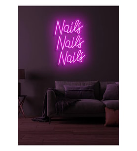 Nails Nails Nails Yazılı Neon Tabela