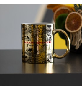 Makine Mühendisi Gold Kupa Bardak 001