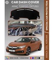 HONDA CIVIC (FC5 2015-2022) Torpido Örtüsü Torpido Koruma Tam Uyum Çatlamayı Önler Kolay Montaj